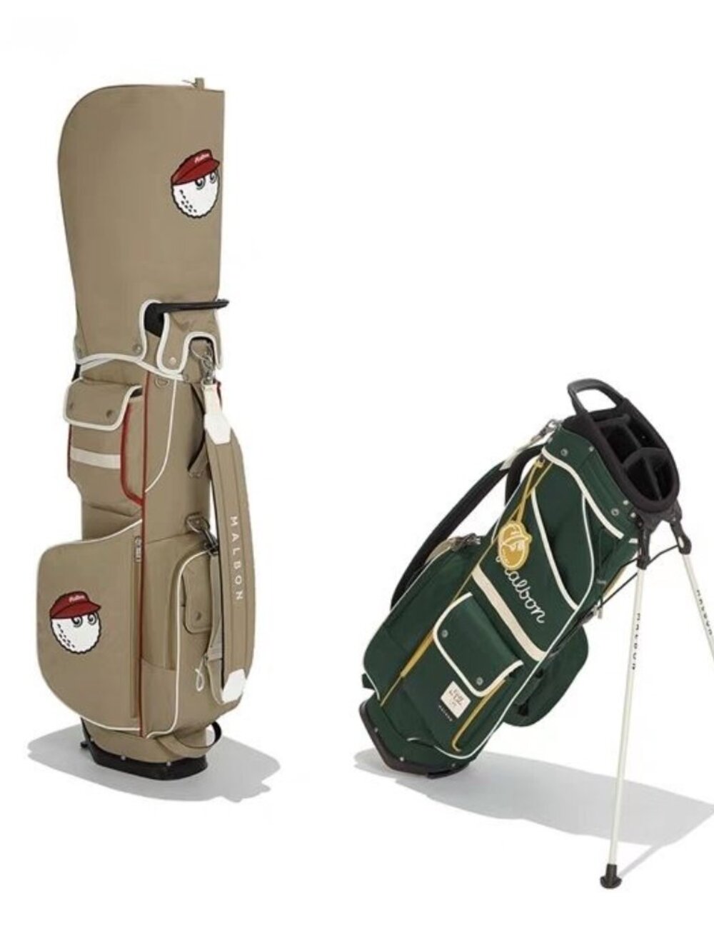 Malbon Golf Caddy Bag, Stand Type Green